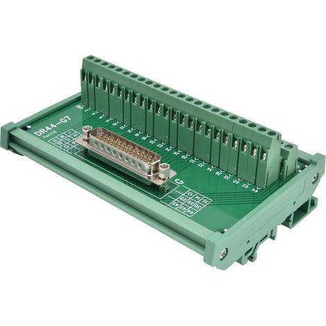 Bloc de jonction mâle DR44-G7 pour circuit imprimé, connecteur de transfert 60V DC, module à bornes