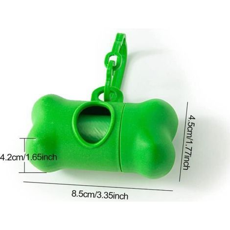 Distributeur De Sacs À Déjections Canines - Étanche - Portable - Pour Promenade En Extérieur - 2 Pièces (1/4)