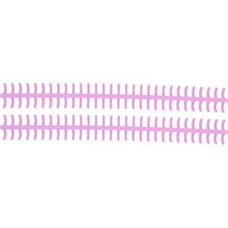 Lot de 10 anneaux de reliure à feuilles mobiles, 30 trous, sécables, en plastique PP résistant à l'usure, peigne de reliure de 10 mm, pour étudiants et bureau, lilas violet (1/5)