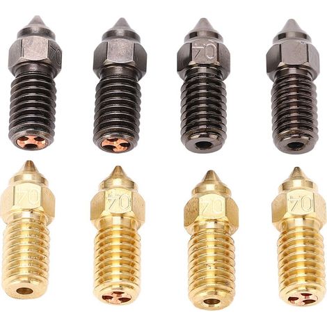 0,4 mm M6 Hotend 3D-Drucker-Extruderdüse für ELEGOO Neptune 4 (8 Stück) (1/5)