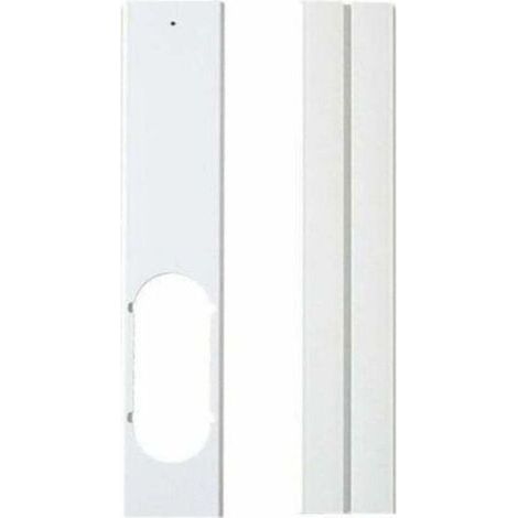 Placca per Kit Finestra - Guarnizione Regolabile per Finestra, Kit di Scorrimento per Condizionatore d'Aria Portatile, Piastra di Tenuta con Tubo di Scarico per Climatizzazione Mobile (2 pezzi, 55x10c (1/4)