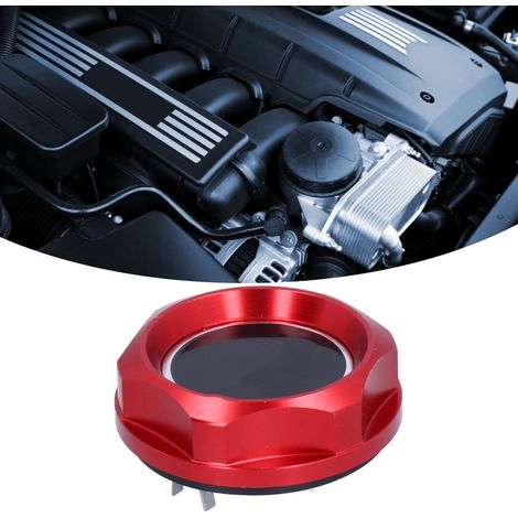 Bouchon de remplissage d'huile moteur en aluminium Mitsubishi, bouchon de remplissage d'huile B (rouge) (1/5)