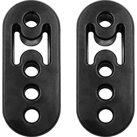 Support universel en caoutchouc pour échappement de voiture, 2 pièces, support de montage pour tuyau d'échappement de véhicule, 4 trous, cintre universel en caoutchouc pour échappement de voiture (1/5)