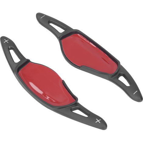 Paire de palettes de changement de vitesse en aluminium pour volant, accessoires de décoration intérieure auto, remplacement compatible GR Supra A90 2019-2022, noir, kit de 2 pièces (1/5)