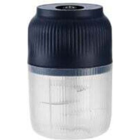 Hachoir électrique sans fil 400 ml amélioré, 6 lames, mini robot culinaire puissant, rechargeable par USB, lames en acier inoxydable, pour hacher la viande, le poisson, les oignons, l' (1/4)
