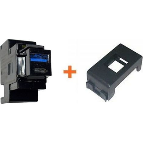 Perry presa USB A + C 3A compatibile Gewiss Playbus - 1MCUSB002A