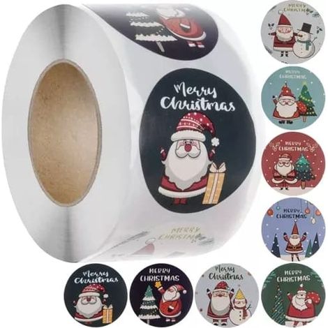 Autocollants de Noël - 500 pièces (1/5)