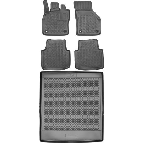 Juego de alfombrillas para Skoda Superb iV Kombi Sedán a partir de 2020: alfombrilla para coche + alfombrilla para maletero. (1/5)