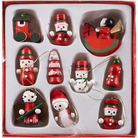 Christmas baubles/tree pendants 10 pcs. Ruhhy 22943 (1/5)