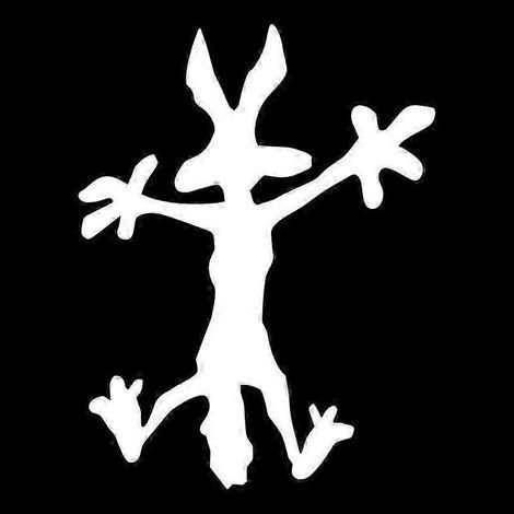 Die Cut Vinyl Decal Sly Coyote Car Sticker Waterproof Auto Decors (1/4)