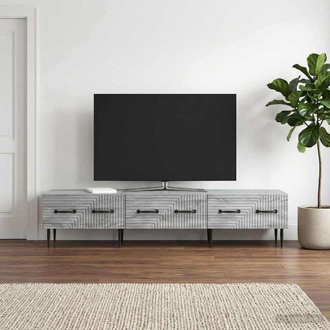 vidaXL Mobile TV Grigio Sonoma 147 x 34,5 x 30 cm Legno ingegnerizzato (1/5)