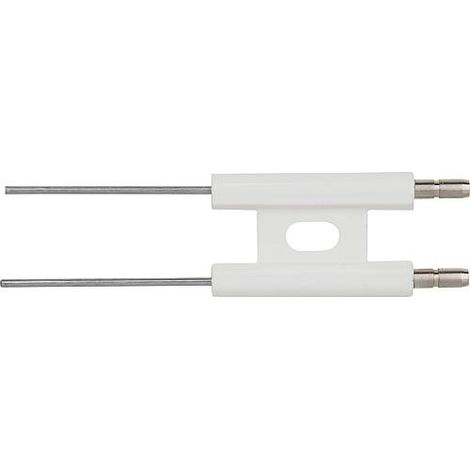Electrode d allumage double Universel 6,3 mm, fil droit 40 mm convient pour dispositif melangeur MEKU (1/3)