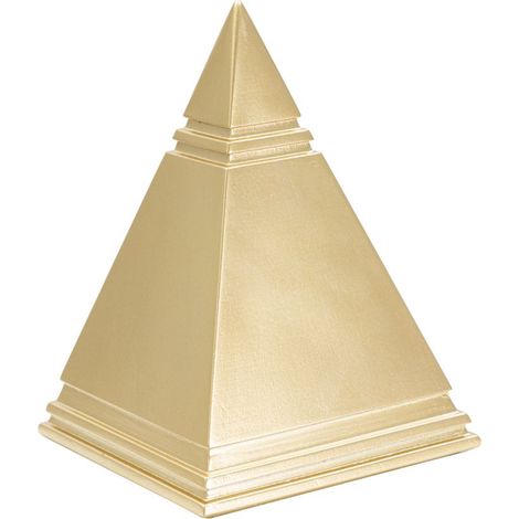 Piramide Oro 11,5x11,5x15,5 cm in Poliresina (1/5)