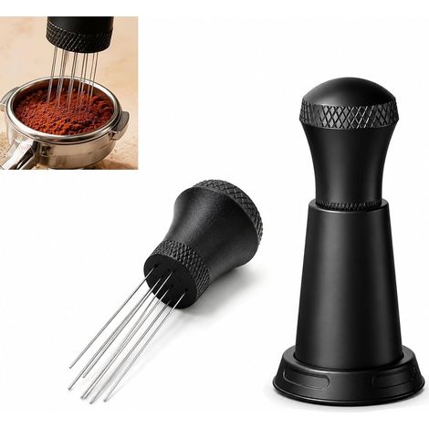 Espresso Dispensing Tool Stainless Steel Needles, Espresso Tool for Coffee Dispensing, Coffee Stirrer with Stand, Accessory for Espresso Machine and Coffee Preparation (1/5)