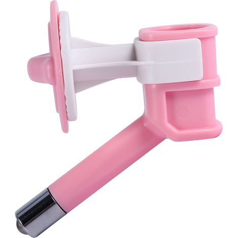 Distributeur d'eau automatique pour chiens et chats avec embout en plastique et fontaine suspendue (rose) (1/5)