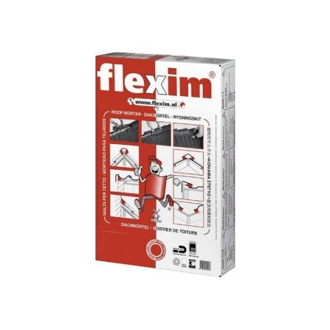 Flexim Dachmörtel 500 x 100 x 35 mm BWK - Packung mit 10 Plättchen - dunkelbraun - 1000004371