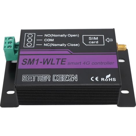 SM1 WLTE EA Mobiler Zutrittskontrollcontroller mit 4G-Sonde, Toröffner, Temperatur- und Feuchtigkeitsalarm, App, Relaisausgangssteuerung, 100–240 V EU-Stecker (1/5)