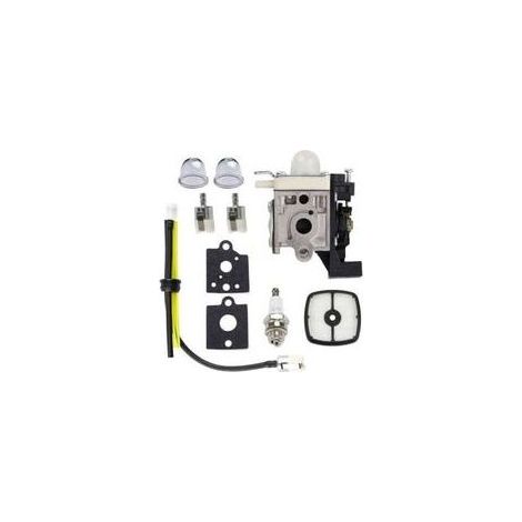 Kit de carburateur 10 pièces pour débroussailleuse ECHO SRM-2320T, 21,2 cc, comprenant filtre à air, bougie d'allumage, conduite de carburant et joint. (1/4)