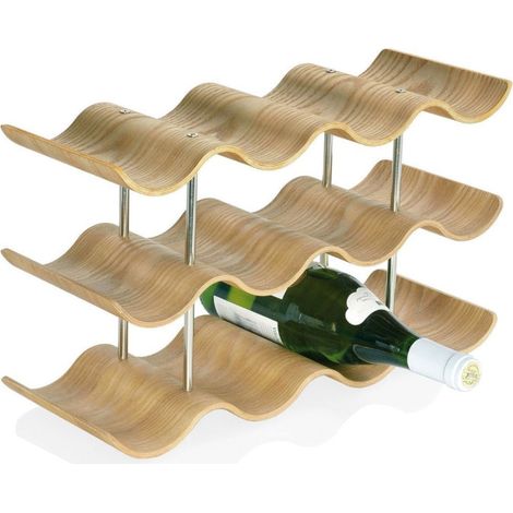 Porte-bouteilles Bois & Métal Design élégant 12 Bouteilles - Andrea House (1/3)