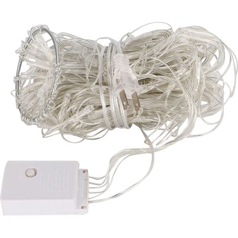 Filet lumineux 160LED multicolore 1,5x1,5m, guirlande décorative intérieure pour fête, prise US 110V (1/5)