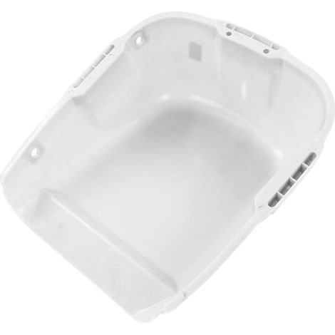 Pelle à poussière robuste en plastique blanc, grande capacité, double poignée, résistante à l'usure, idéale pour le séchage des grains. (1/5)