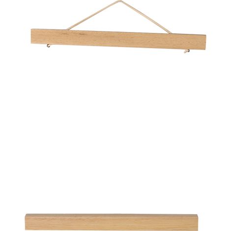 Cadre magnétique sciure moderne, porte-affiche rouleau DIY, accroche œuvre d’art en bois blanc 21cm (1/5)