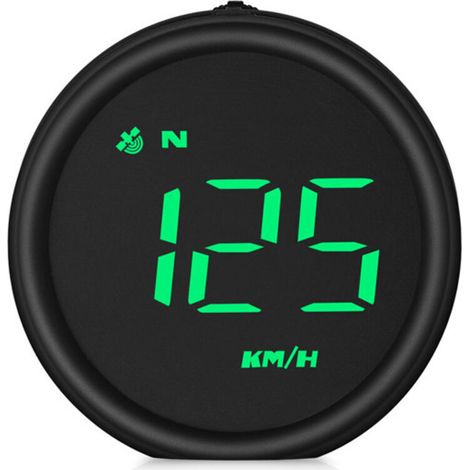 Compteur De Vitesse Gps - Affichage Tete Haute Hud - Pour Tous Vehicules - Avertissement Survitesse - Mesure Kilometrage - Rappel Fatigue Conduite - 1 Piece (1/2)