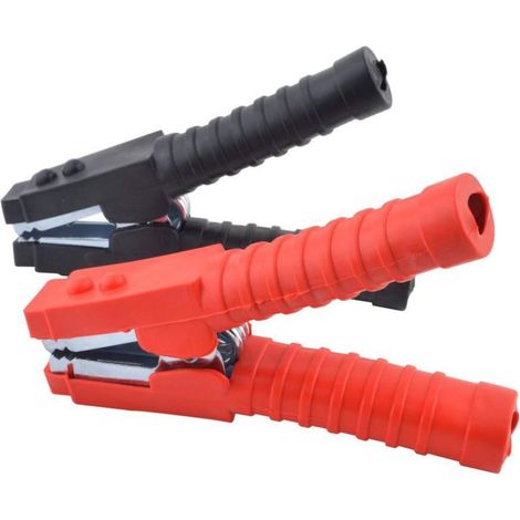 Pinces Crocodile - 800 A - Isolées - Pour Câbles de Démarrage et de Charge de Batterie Automobile - Lot de 2 (1/5)