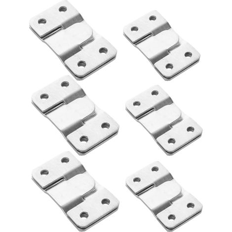 Clips de Fixation Garantissant Stabilité et Sécurisée des Meubles en Acier Inoxydable Argenté Lot de 12 et Garantissant Stabilité Sécurisée pour Canapé Modulaire et Loveseats des (1/5)