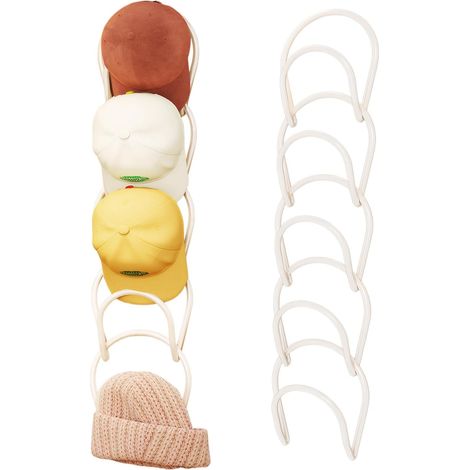 Soporte para gorras de 10 piezas, perchero para sombreros, soporte para guardar gorras, toallas, sombreros y bufandas. (1/4)