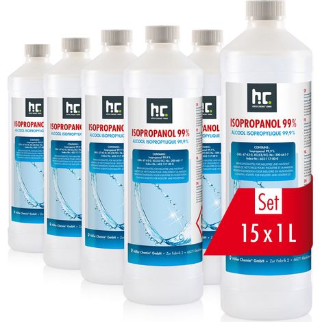 15x 1 L Isopropanol 99,9% in 1 Liter Flaschen (1/6)