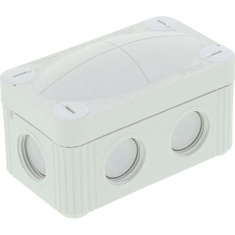 Wiska 10109569 Abzweigkasten (L x B x H) 85 x 49 x 51 mm Lichtgrau (RAL 7035) IP66 1 St.