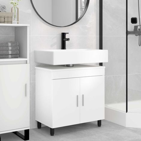 vidaXL Mobiletto da bagno Bianco 60 x 35 x 60 cm Legno