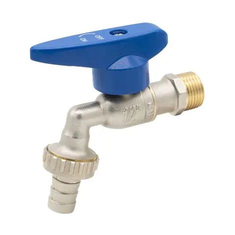RUBINETTO PORTAGOMMA A SFERA ANTIGELO CON LEVA IN ALLUMINIO ICMA - 1/2