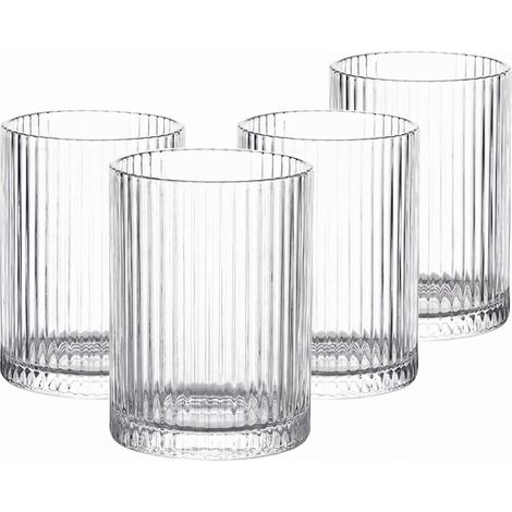 Lot de 4 verres à eau, à cocktail, à jus de 260 ml (1/5)