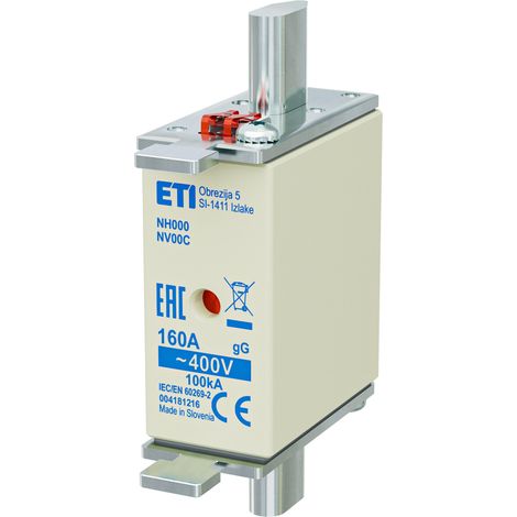 Fusibile - NH000 gG 160A/400V - lento (1/4)