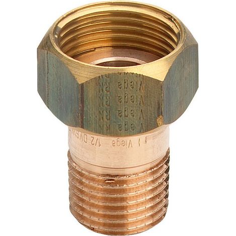Viega Verschraubung DN 32 G 1 1/2'' x 1 1/4''AG flachdichtend R1 1/4xG1 1/2 319618 DVGW