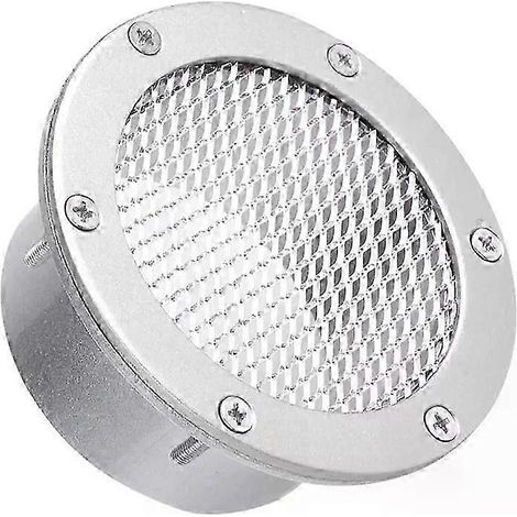 Grille d'aération de pare-chocs pour voiture de course, entrée d'air froid, cache d'aération universel pour pare-chocs, accessoires automobiles 3/3,5/4" (3 pouces argent) (1/5)