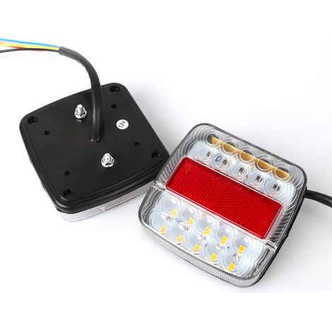 Feux arrière à LED 12 V pour camion, feux stop, clignotants et feux de freinage à faible consommation, étanches. (1/4)