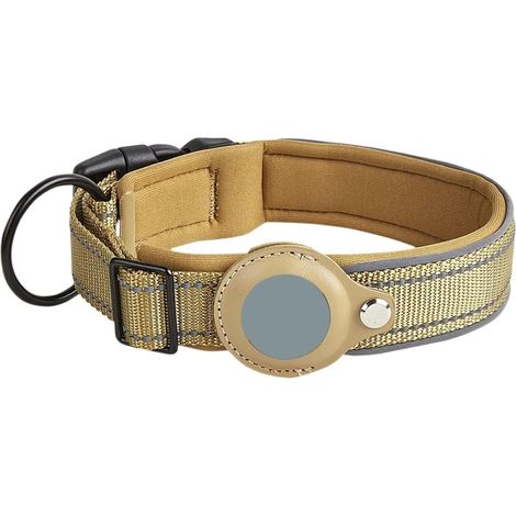 Harnais pour chat et chien, collier de positionnement réfléchissant pour chien, GPS, collier de suivi pour animaux de compagnie, taille moyenne et grande, corde de traction pour animaux de compagnie ( (1/4)