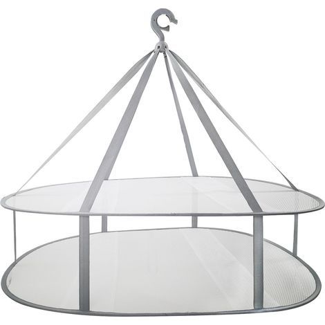 Suspendus séchoir à Pull, Cintre à Maille Pliable à 2 Niveaux pour Chandail, délicat et Maillot de Bain (1/5)
