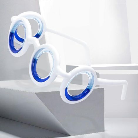 Lunettes anti-nausées, lunettes anti-vertiges, lunettes liquides contre le mal des transports, blanc voyage (1/5)