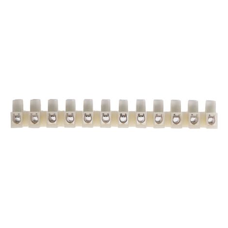 Bornier de raccordement RS PRO, 12 pôles , A visser, 6mm², 5 32A ( Prix pour Paquet de 5 )