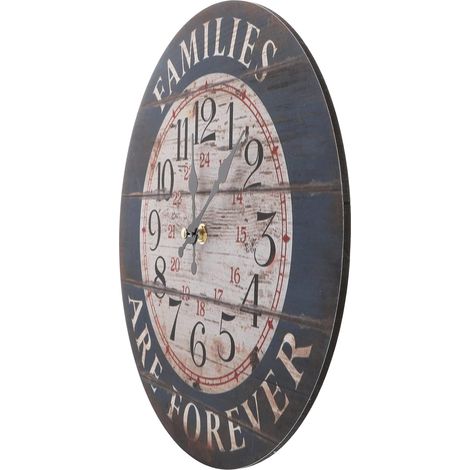Horloge Murale Design Bois Horloge à Suspendre pour Maison Murale pour Salon (1/5)