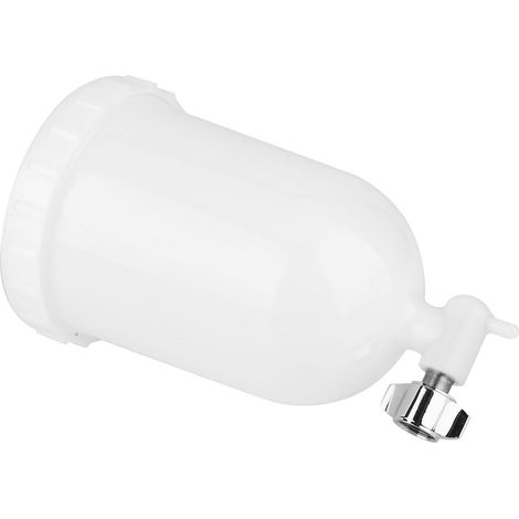 Godet réservoir 400ml pour pistolet peinture, alimentation latérale, plastique, compatible W101 W71 R-2 K-2 F-2, coupelle robuste. (1/5)