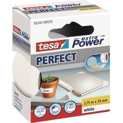 Cinta adhesiva blanca resistente al agua Tesa Extra Power