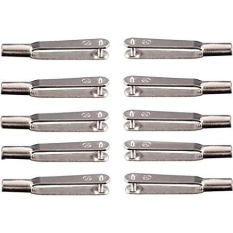SABIR 10Pcs M2 Chape Fil Chariot Fer Chuck Metal Rod Clamp pour Rc Avion (1/2)