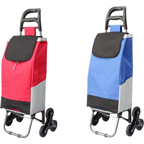 Carrello Spesa Con Ruote Trolley Portaspesa Con Manico Romeo, misuraCarrellocoloreBlu