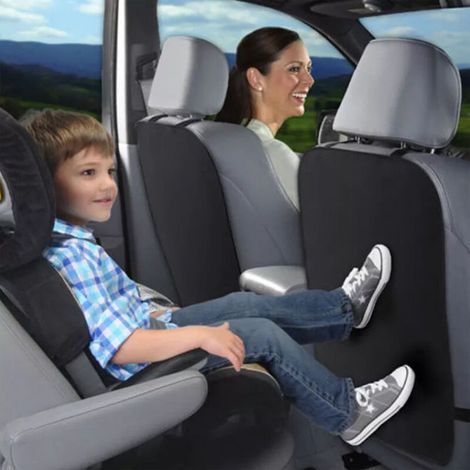 Protecteur de siège arrière de voiture pour enfants en tissu oxford imperméable (1/5)