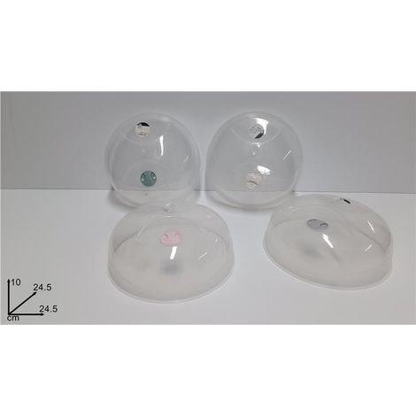 Coperchio per Microonde e Coprivivande 24 cm Inserto Vari Colori